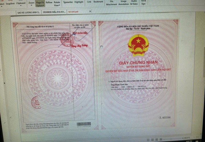 GIÁ TỐT - CHÍNH CHỦ Cần Bán Nhanh Căn Nhà Vị Trí Tại Thành Phố Thủ Dầu Một, Tỉnh Bình Dương