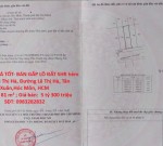 ĐẤT ĐẸP –GIÁ TỐT- BÁN GẤP LÔ ĐẤT SHR hẻm nội bộ Lê Thị Hà, Đường Lê Thị Hà, Tân Xuân,Hóc Môn, HCM