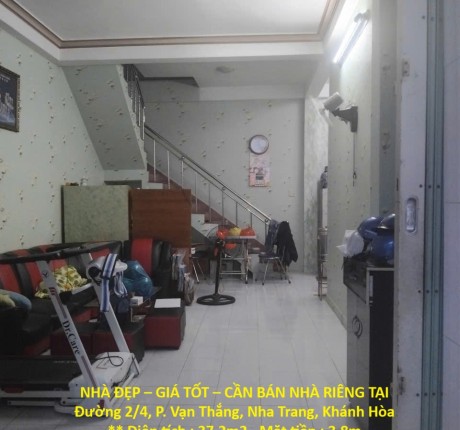NHÀ ĐẸP – GIÁ TỐT – CẦN BÁN NHÀ RIÊNG TẠI Đường 2/4, P. Vạn Thắng, Nha Trang, Khánh Hòa