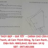 ĐẤT PHONG THỦY ĐẸP – GIÁ TỐT  – CHÍNH CHỦ CẦN BÁN GẤP Tại Thôn Hiệp Thanh, xã Cam Thịnh Đông