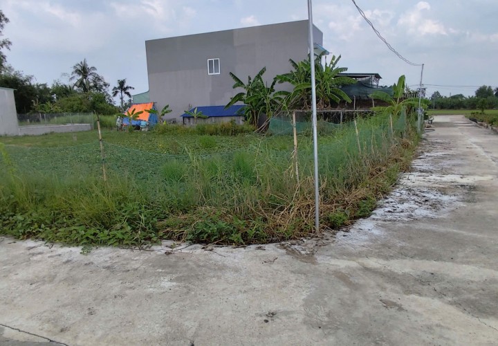 Cần tiền bán gấp lô đất 2 mặt tiền xã Phước Vân, Cần Đước, Long An, DT 200m2, giá đầu tư