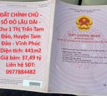ĐẤT CHÍNH CHỦ - SỔ ĐỎ LÂU DÀI - Khu 1 Thị Trấn Tam Đảo, Huyện Tam Đảo - Vĩnh Phúc