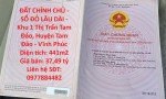 ĐẤT CHÍNH CHỦ - SỔ ĐỎ LÂU DÀI - Khu 1 Thị Trấn Tam Đảo, Huyện Tam Đảo - Vĩnh Phúc