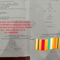 NHÀ CHÍNH CHỦ- GIÁ TỐT CẦN BÁN NHANH CĂN NHÀ VỊ TRÍ ĐẸP tại tp Thuận An, tỉnh Bình Dương