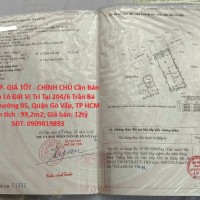 ĐẤT ĐẸP- GIÁ TỐT - CHÍNH CHỦ Cần Bán Nhanh Lô Đất Vị Trí Tại Quận Gò Vấp, TP HCM