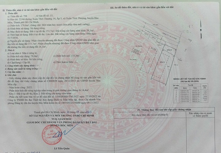 Chính chủ bán căn NHÀ ĐẸP 7.5m x 24m, nở Hậu, Gần Phan Văn Hớn, chợ Xuân Thới Thượng, Hóc Môn