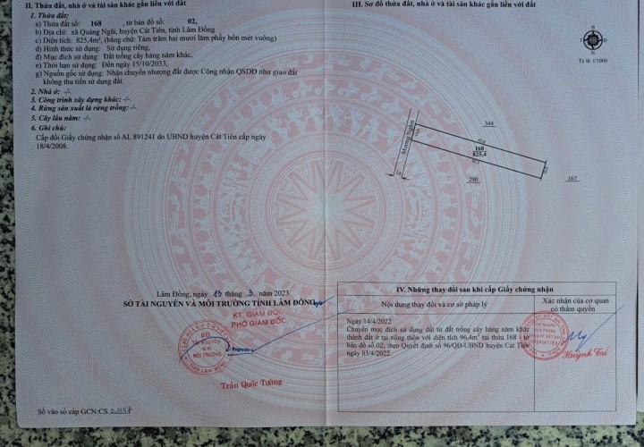 ĐẤT ĐẸP - GIÁ TỐT - Bán GẤP Lô Đất Tiềm Năng Tại Xã Quảng Ngãi, Cát Tiên, Lâm Đồng