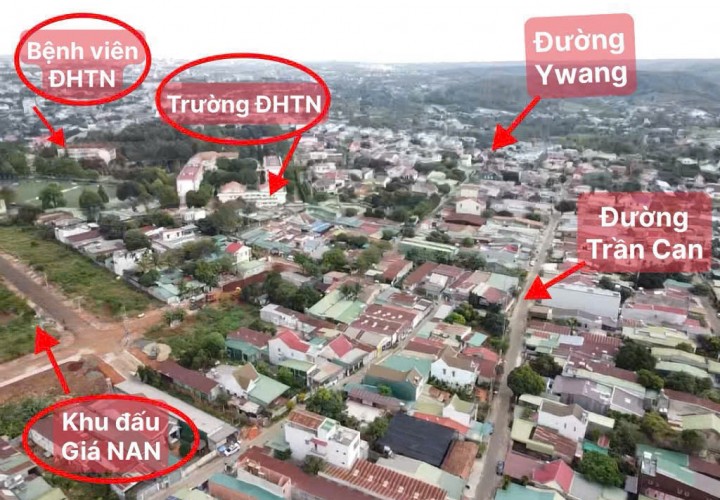 ĐẤT ĐẸP – GIÁ ĐẦU TƯ - CẦN BÁN 4 LÔ ĐẤT TẠI Đường Trần Can, P. Ea Tam, TP. Buôn Ma Thuột, Đắk Lắk