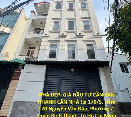 NHÀ ĐẸP- GIÁ ĐẦU TƯ CẦN BÁN NHANH CĂN NHÀ tại Phường 7, Quận Bình Thạnh