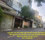 NHÀ ĐẸP- GIÁ TỐT CHÍNH CHỦ CẦN BÁN NHANH CĂN NHÀ MẶT TIỀN TẠI quận Tân Bình, TPHCM