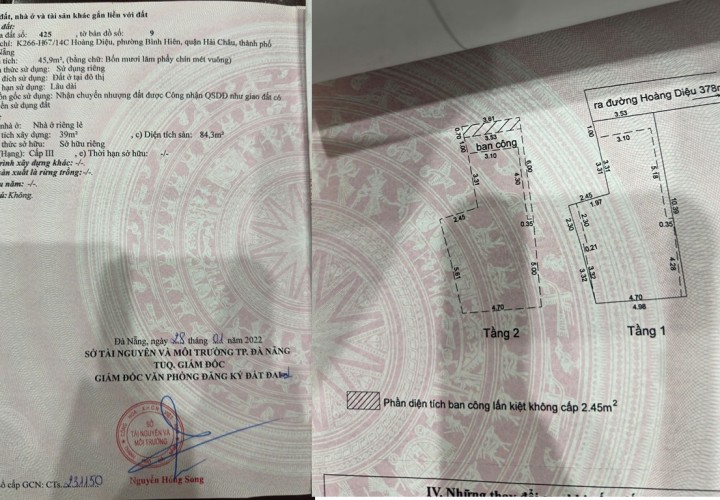 NHÀ ĐẸP- GIÁ TỐT CẦN BÁN NHANH CĂN NHÀ vị trí trung tâm quận Hải Châu, tp Đà Nẵng